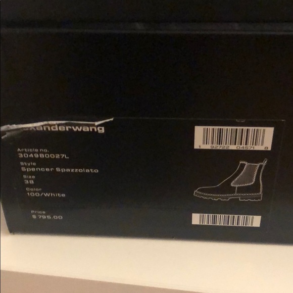 Alexander Wang White Spencer Combat Boots - Picture 5 of 6